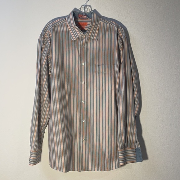 Faconnable Club Button Shirt Men's Size Large - Picture 1 of 9